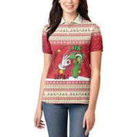 Funny Six Seven Meme Christmas Women Polo Shirt Merry 67 Mas - Wonder Print Shop