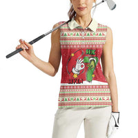 Funny Six Seven Meme Christmas Women Sleeveless Polo Shirt Merry 67 Mas - Wonder Print Shop
