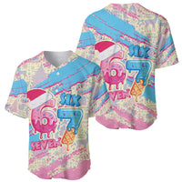 Six Seven Ice Cream Drip Baseball Jersey 67 Funny Christmas Gen Alpha Slang - Wonder Print Shop