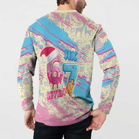 Six Seven Ice Cream Drip Button Sweatshirt 67 Funny Christmas Gen Alpha Slang - Wonder Print Shop