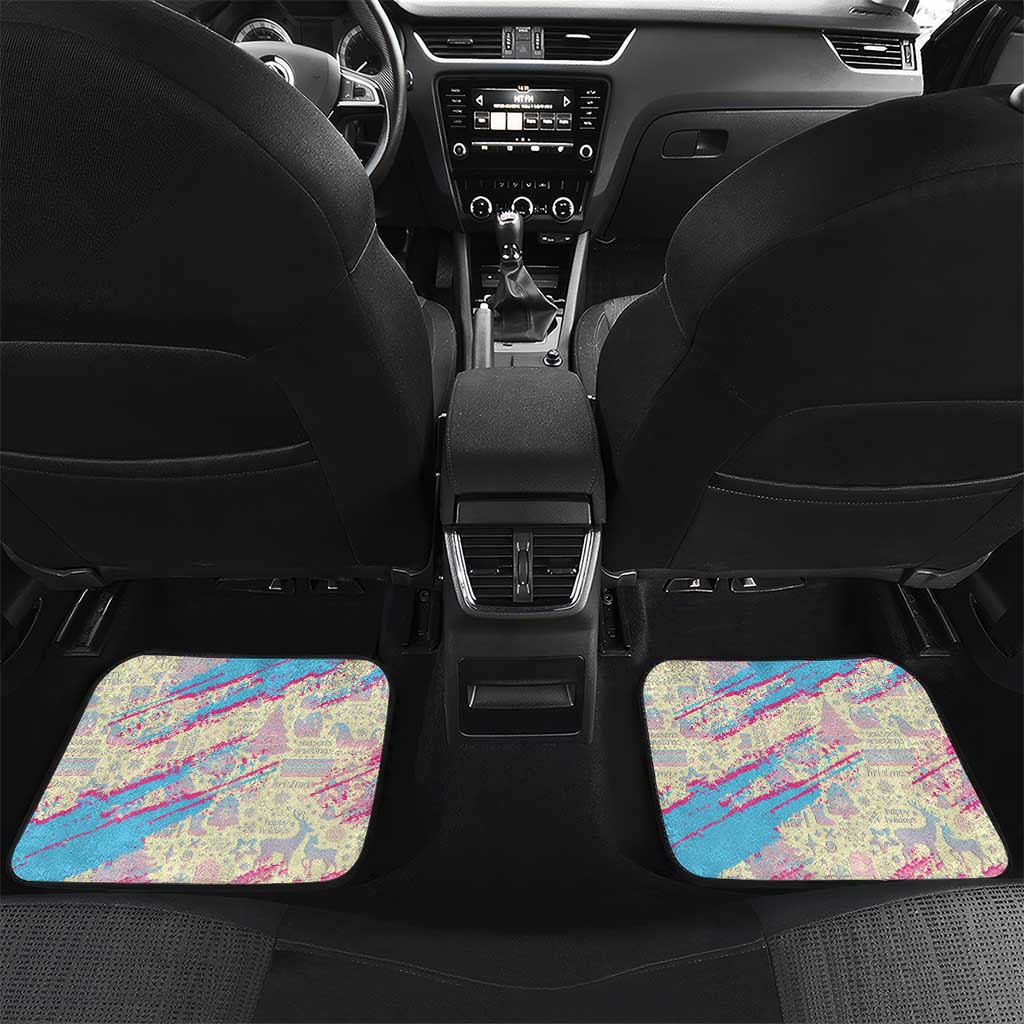 Six Seven Ice Cream Drip Car Mats 67 Funny Christmas Gen Alpha Slang - Wonder Print Shop