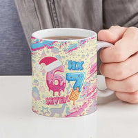 Six Seven Ice Cream Drip Ceramic Mug 67 Funny Christmas Gen Alpha Slang - Wonder Print Shop