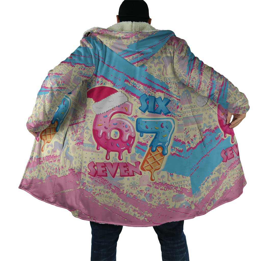 Six Seven Ice Cream Drip Cloak 67 Funny Christmas Gen Alpha Slang - Wonder Print Shop