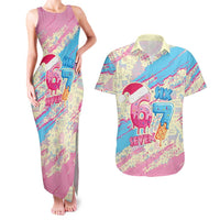 Six Seven Ice Cream Drip Couples Matching Tank Maxi Dress and Hawaiian Shirt 67 Funny Christmas Gen Alpha Slang - Wonder Print Shop