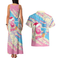 Six Seven Ice Cream Drip Couples Matching Tank Maxi Dress and Hawaiian Shirt 67 Funny Christmas Gen Alpha Slang - Wonder Print Shop