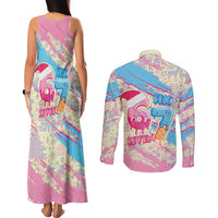 Six Seven Ice Cream Drip Couples Matching Tank Maxi Dress and Long Sleeve Button Shirt 67 Funny Christmas Gen Alpha Slang - Wonder Print Shop