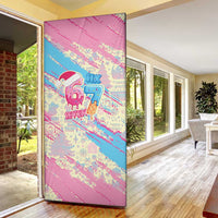 Six Seven Ice Cream Drip Door Cover 67 Funny Christmas Gen Alpha Slang - Wonder Print Shop
