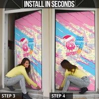 Six Seven Ice Cream Drip Door Cover 67 Funny Christmas Gen Alpha Slang - Wonder Print Shop