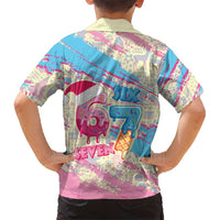 Six Seven Ice Cream Drip Family Matching Long Sleeve Bodycon Dress and Hawaiian Shirt 67 Funny Christmas Gen Alpha Slang - Wonder Print Shop