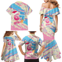 Six Seven Ice Cream Drip Family Matching Mermaid Dress and Hawaiian Shirt 67 Funny Christmas Gen Alpha Slang - Wonder Print Shop