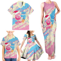 Six Seven Ice Cream Drip Family Matching Tank Maxi Dress and Hawaiian Shirt 67 Funny Christmas Gen Alpha Slang - Wonder Print Shop