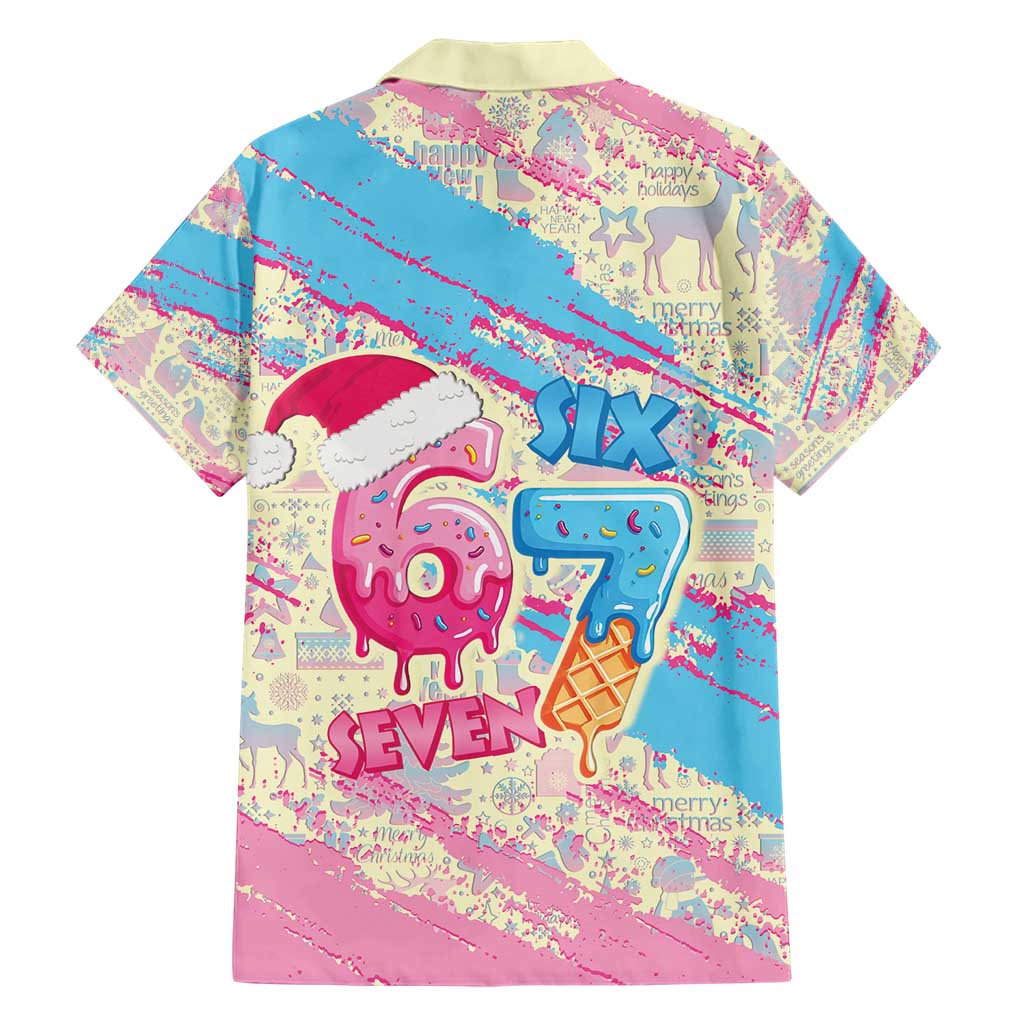 Six Seven Ice Cream Drip Hawaiian Shirt 67 Funny Christmas Gen Alpha Slang - Wonder Print Shop