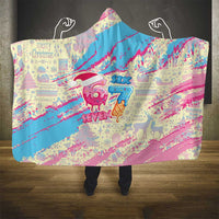 Six Seven Ice Cream Drip Hooded Blanket 67 Funny Christmas Gen Alpha Slang - Wonder Print Shop