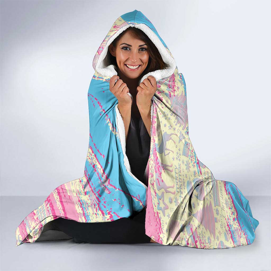 Six Seven Ice Cream Drip Hooded Blanket 67 Funny Christmas Gen Alpha Slang - Wonder Print Shop