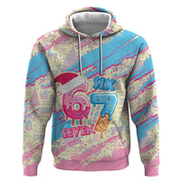 Six Seven Ice Cream Drip Hoodie 67 Funny Christmas Gen Alpha Slang - Wonder Print Shop