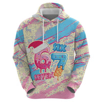 Six Seven Ice Cream Drip Hoodie 67 Funny Christmas Gen Alpha Slang - Wonder Print Shop