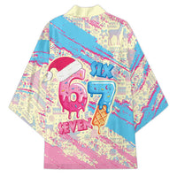 Six Seven Ice Cream Drip Kimono 67 Funny Christmas Gen Alpha Slang - Wonder Print Shop