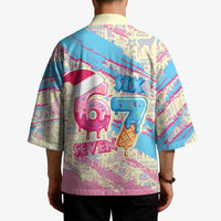 Six Seven Ice Cream Drip Kimono 67 Funny Christmas Gen Alpha Slang - Wonder Print Shop