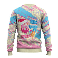 Six Seven Ice Cream Drip Ugly Christmas Sweater 67 Funny Christmas Gen Alpha Slang - Wonder Print Shop