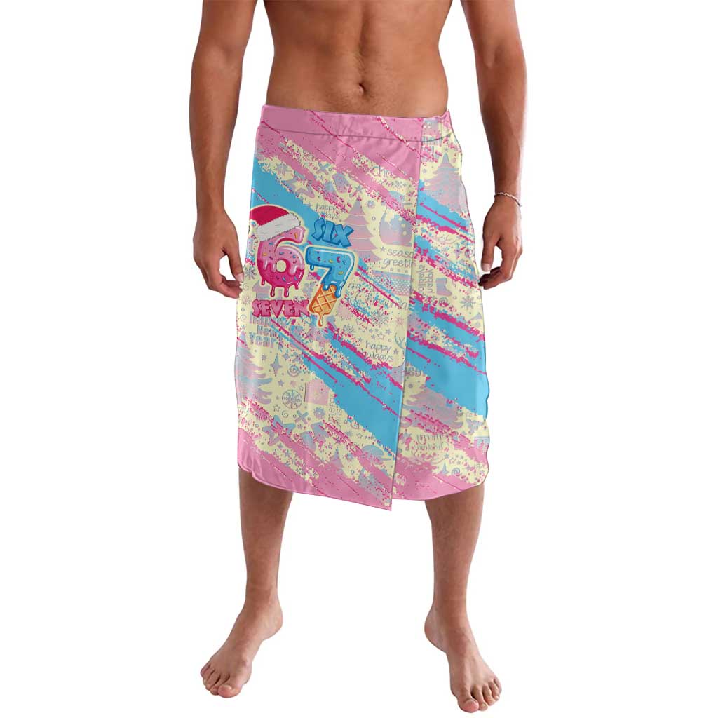 Six Seven Ice Cream Drip Lavalava 67 Funny Christmas Gen Alpha Slang - Wonder Print Shop