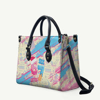 Six Seven Ice Cream Drip Leather Bag 67 Funny Christmas Gen Alpha Slang - Wonder Print Shop