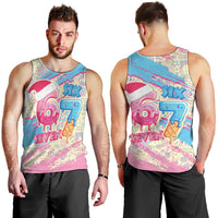 Six Seven Ice Cream Drip Men Tank Top 67 Funny Christmas Gen Alpha Slang - Wonder Print Shop