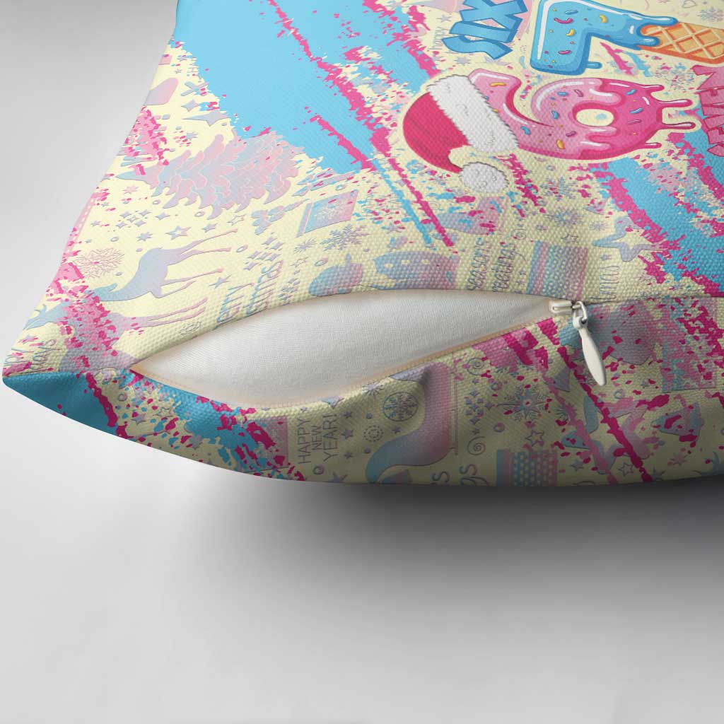Six Seven Ice Cream Drip Pillow Cover 67 Funny Christmas Gen Alpha Slang - Wonder Print Shop