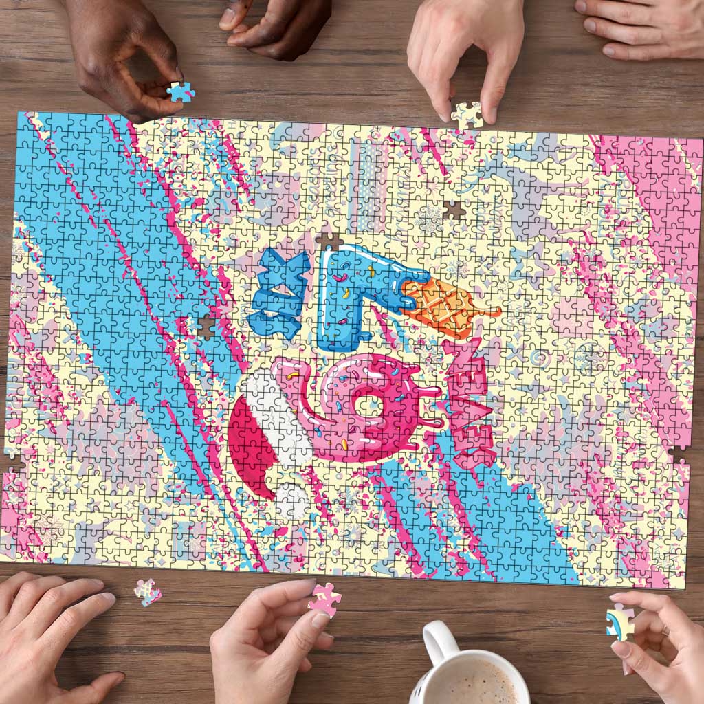 Six Seven Ice Cream Drip Puzzle 67 Funny Christmas Gen Alpha Slang - Wonder Print Shop