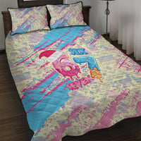 Six Seven Ice Cream Drip Quilt Bed Set 67 Funny Christmas Gen Alpha Slang - Wonder Print Shop