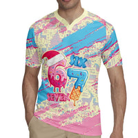 Six Seven Ice Cream Drip Rugby Jersey 67 Funny Christmas Gen Alpha Slang - Wonder Print Shop
