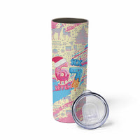 Six Seven Ice Cream Drip Skinny Tumbler 67 Funny Christmas Gen Alpha Slang - Wonder Print Shop