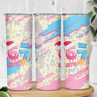 Six Seven Ice Cream Drip Skinny Tumbler 67 Funny Christmas Gen Alpha Slang - Wonder Print Shop