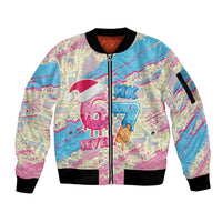 Six Seven Ice Cream Drip Sleeve Zip Bomber Jacket 67 Funny Christmas Gen Alpha Slang - Wonder Print Shop