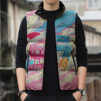 Six Seven Ice Cream Drip Sleeveless Puffer Jacket 67 Funny Christmas Gen Alpha Slang - Wonder Print Shop