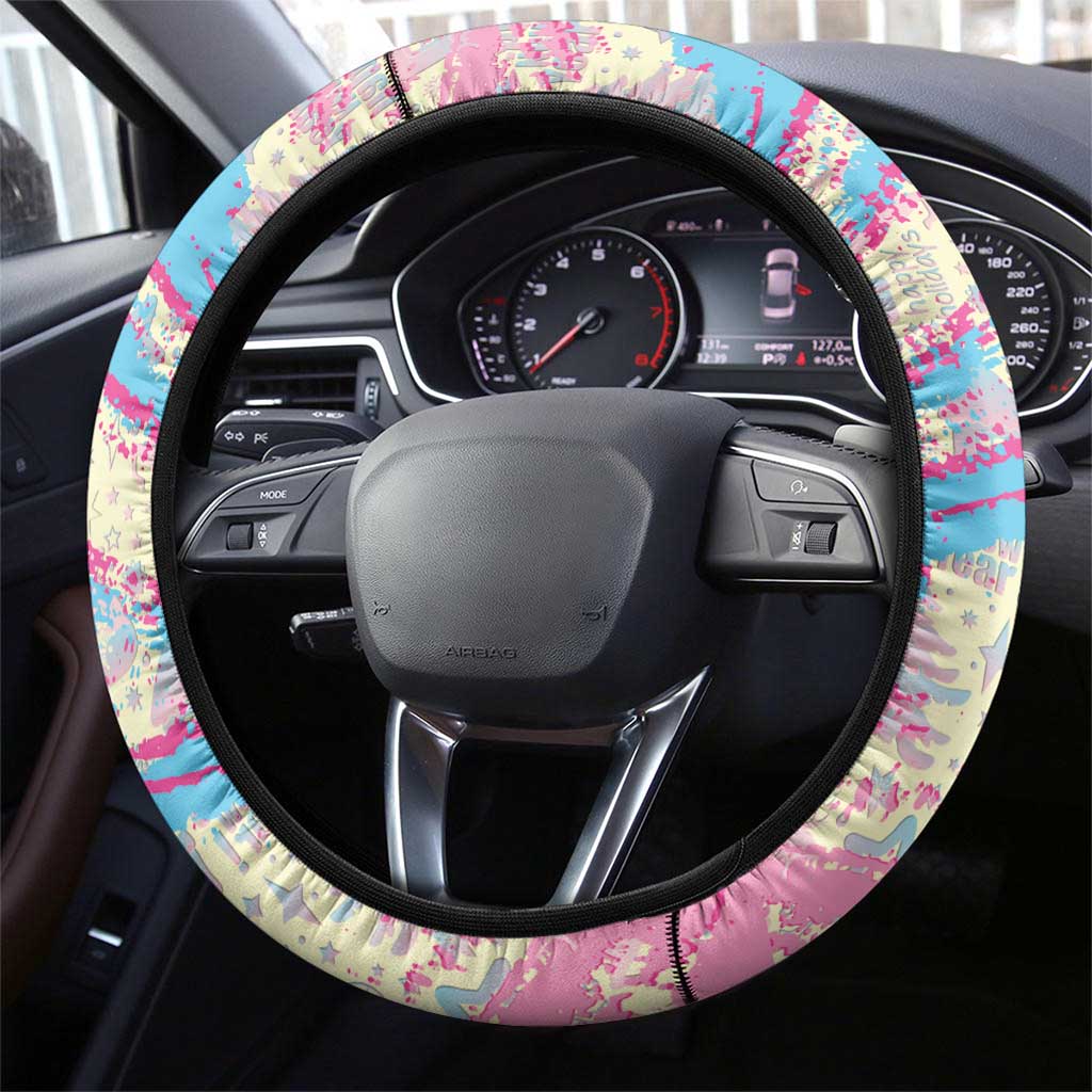 Six Seven Ice Cream Drip Steering Wheel Cover 67 Funny Christmas Gen Alpha Slang - Wonder Print Shop
