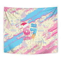 Six Seven Ice Cream Drip Tapestry 67 Funny Christmas Gen Alpha Slang - Wonder Print Shop