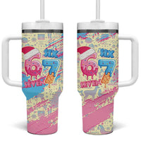 Six Seven Ice Cream Drip Tumbler With Handle 67 Funny Christmas Gen Alpha Slang - Wonder Print Shop
