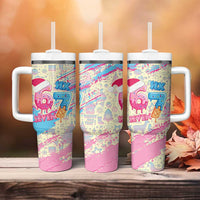 Six Seven Ice Cream Drip Tumbler With Handle 67 Funny Christmas Gen Alpha Slang - Wonder Print Shop