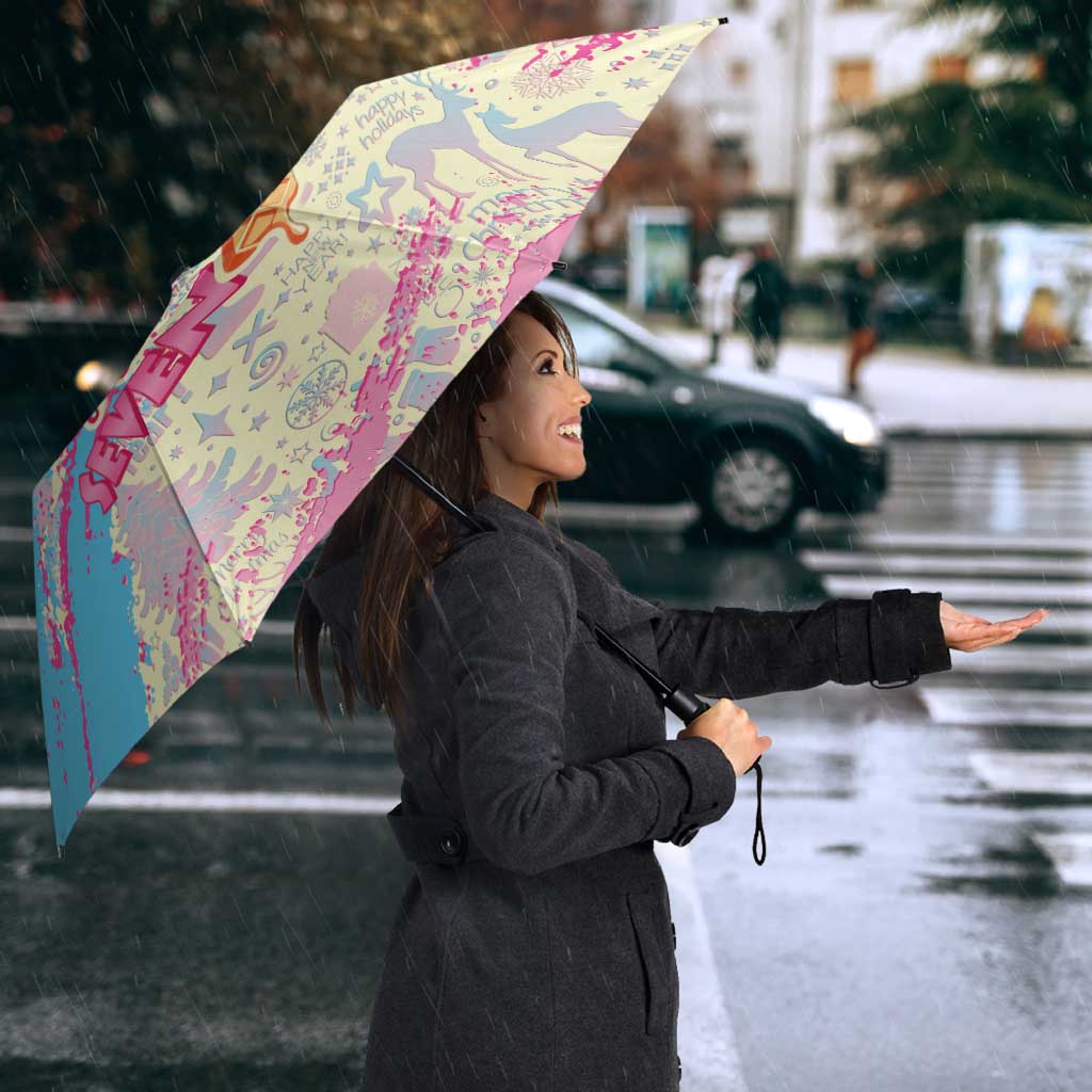 Six Seven Ice Cream Drip Umbrella 67 Funny Christmas Gen Alpha Slang - Wonder Print Shop