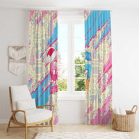 Six Seven Ice Cream Drip Window Curtain 67 Funny Christmas Gen Alpha Slang - Wonder Print Shop