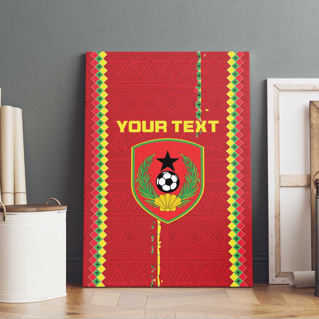Custom Guinea Bissau Football Canvas Wall Art Go Djurtus - Red Ver - Wonder Print Shop