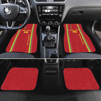 Custom Guinea Bissau Football Car Mats Go Djurtus - Red Ver - Wonder Print Shop