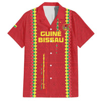 Custom Guinea Bissau Football Family Matching Off Shoulder Maxi Dress and Hawaiian Shirt Go Djurtus - Red Ver - Wonder Print Shop