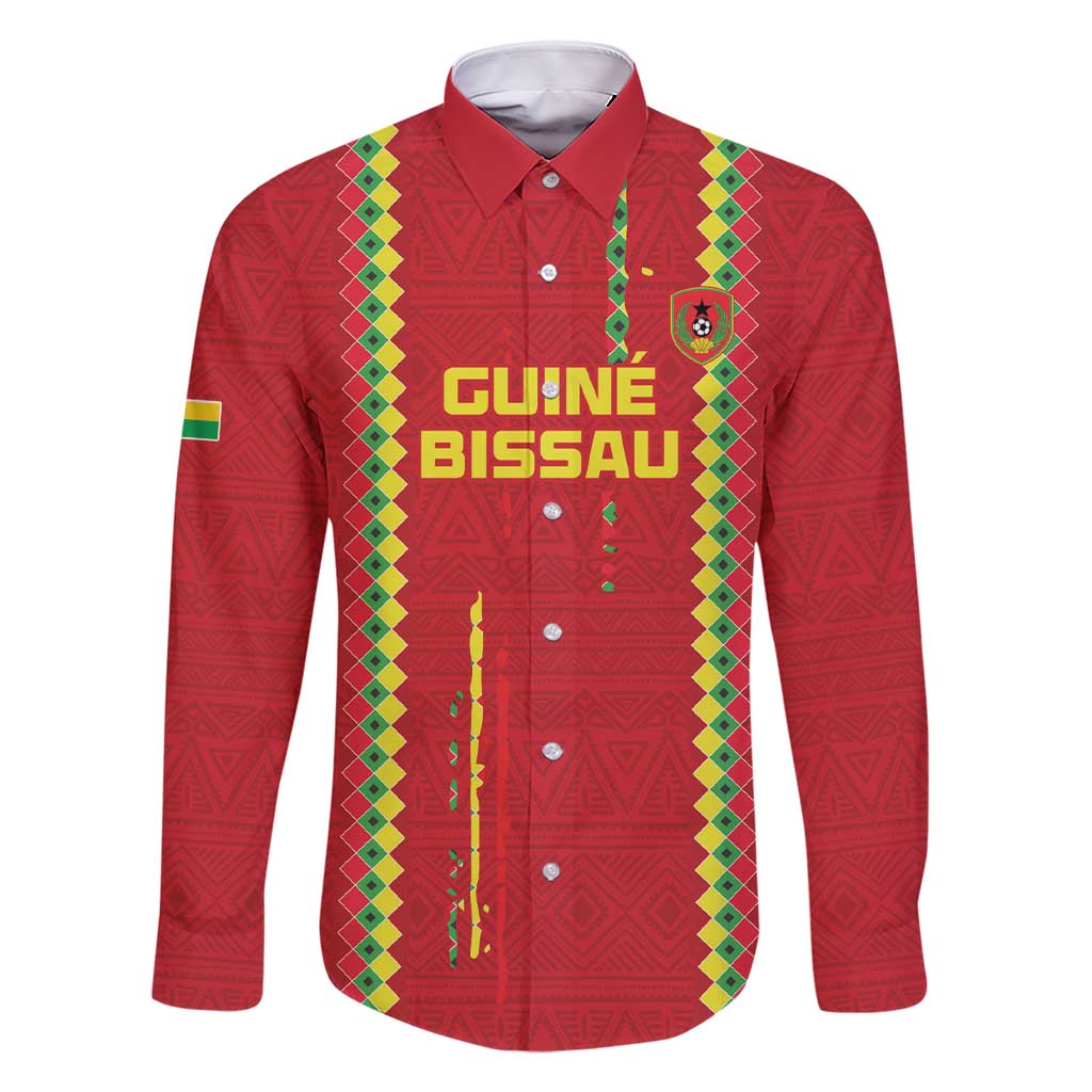 Custom Guinea Bissau Football Family Matching Short Sleeve Bodycon Dress and Hawaiian Shirt Go Djurtus - Red Ver - Wonder Print Shop