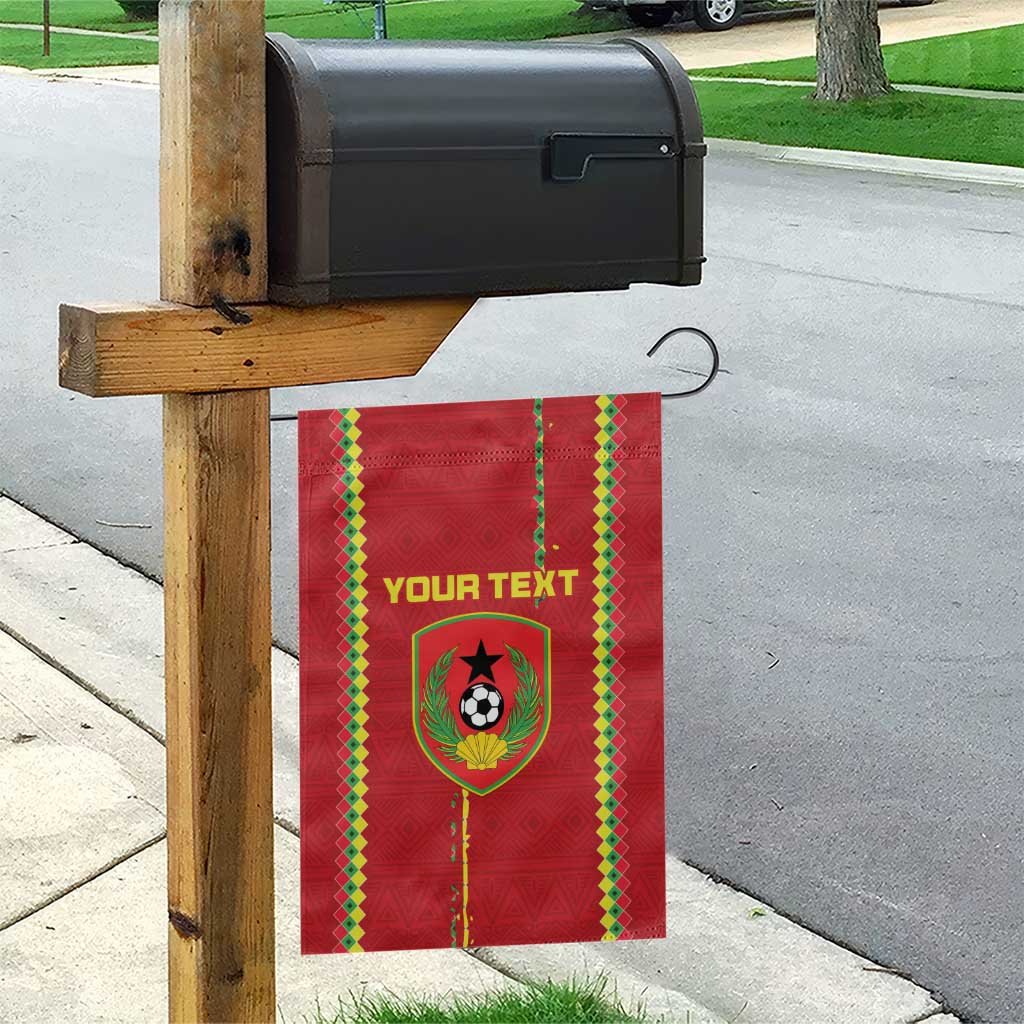 Custom Guinea Bissau Football Garden Flag Go Djurtus - Red Ver - Wonder Print Shop