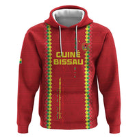 Custom Guinea Bissau Football Hoodie Go Djurtus - Red Ver - Wonder Print Shop