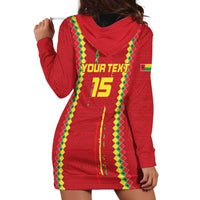 Custom Guinea Bissau Football Hoodie Dress Go Djurtus - Red Ver - Wonder Print Shop