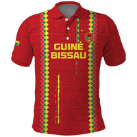 Custom Guinea Bissau Football Polo Shirt Go Djurtus - Red Ver - Wonder Print Shop