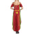 Custom Guinea Bissau Football Summer Maxi Dress Go Djurtus - Red Ver - Wonder Print Shop
