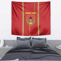 Custom Guinea Bissau Football Tapestry Go Djurtus - Red Ver - Wonder Print Shop